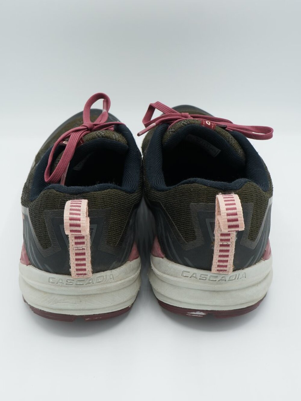 Brooks Cascadia 15 Women's Size 8.5 Olive Green Pink Trail Running Shoes - Picture 7 of 10